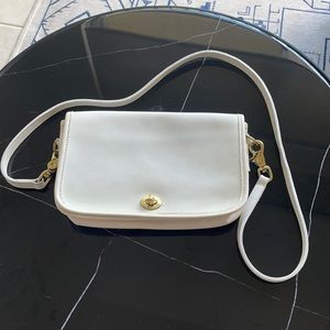 Coach White Leather Bag